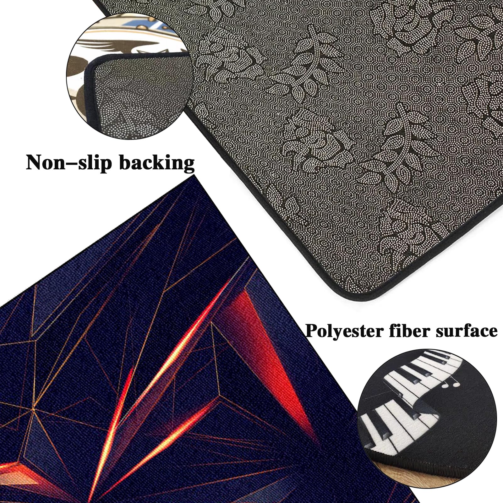 Tappeti Batteria Acustica Tappeto Batteria Elettronica Antiscivolo Tappeto A Tamburo Insonorizzante per Grancassa Rullante E Altri Componenti del Set di Tappetini Tappetino Insonorizzato 140 x 120 cm
