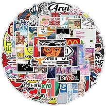100PCS Tokyo Travel Stickers Japanese Traditional Culture Vinyl Waterproof Decal for Laptop Water Bottle Phone Car Bike Skateboard Scrapbook Gift (Tky)