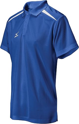 Mizuno Hombre MZO G2 Polo de Manga Corta, Hombre, Azul Cobalto