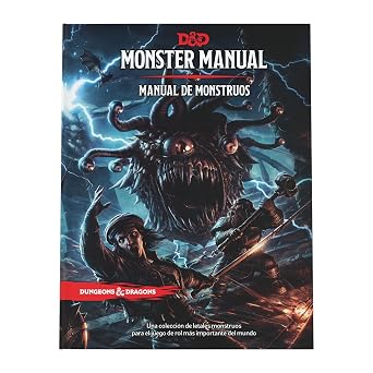 Monster Manual Manual de Monstruos de Dungeons & Dragons reglamento basico del juego de rol D&D Spanish Edition