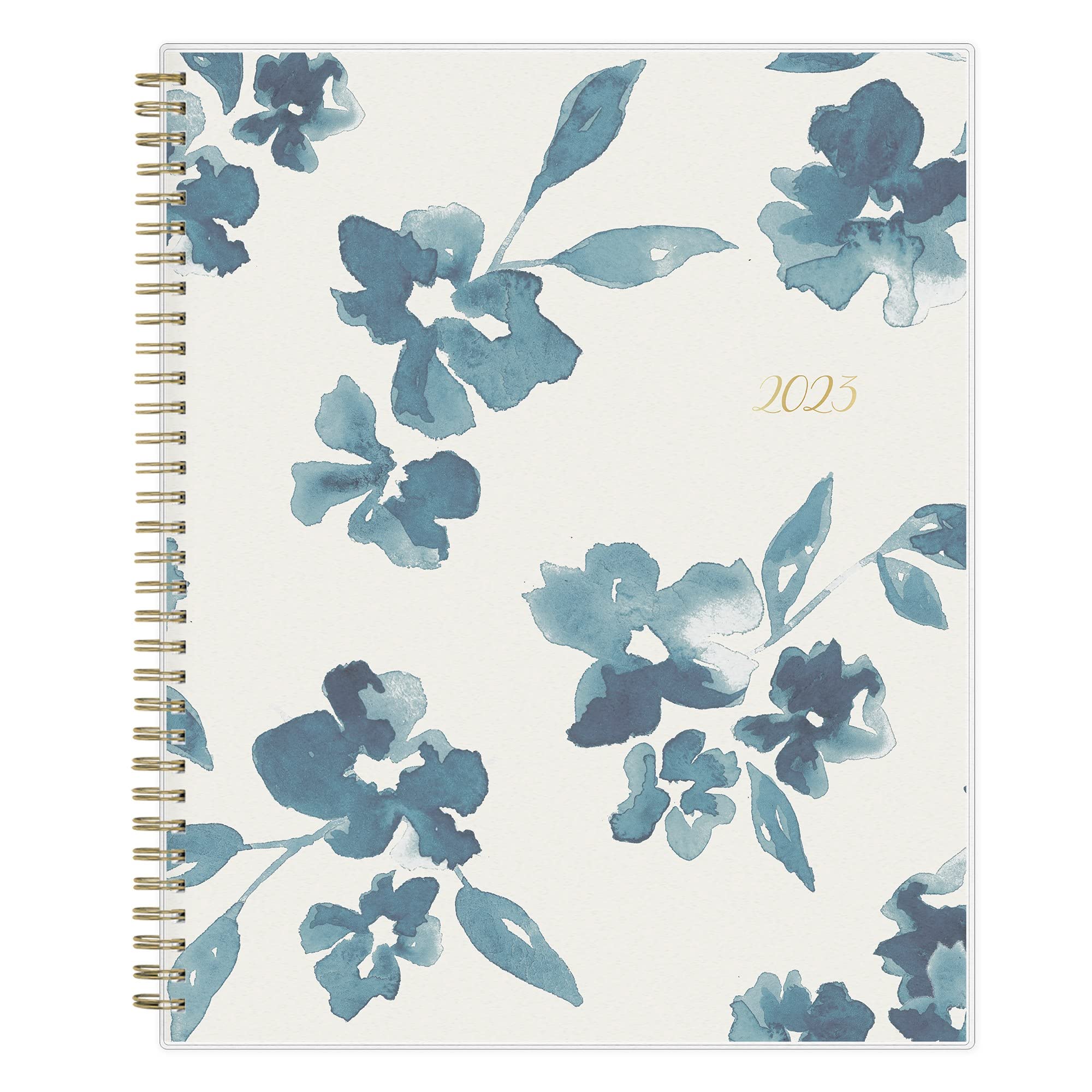 Blue Sky 2023 Weekly and Monthly Planner, January - December, 8.5" x 11", Frosted Cover, Wirebound, Bakah Blue (137261-23)