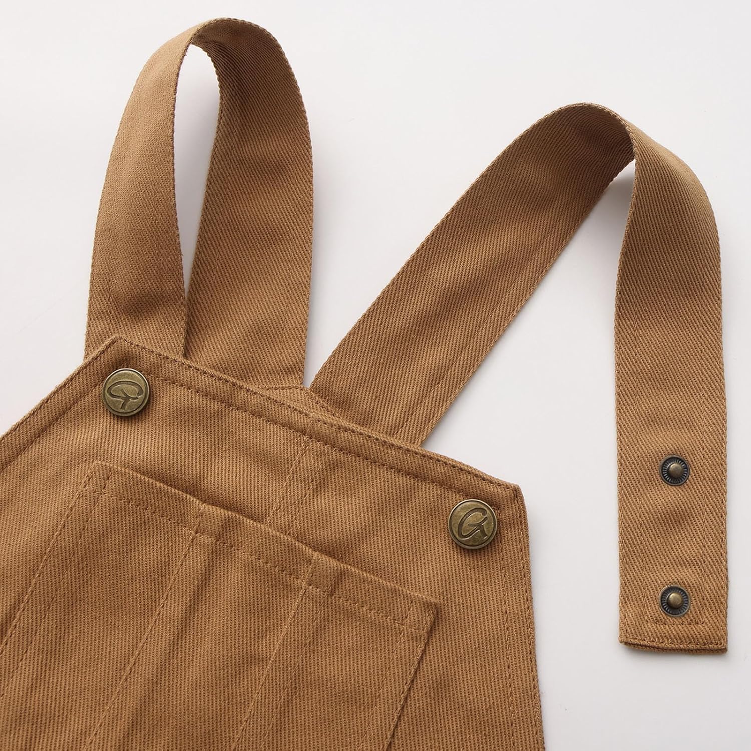 GRANDWISH Boys Classic Bib Overalls with Snap Closure, Size 3-10 - Image 3