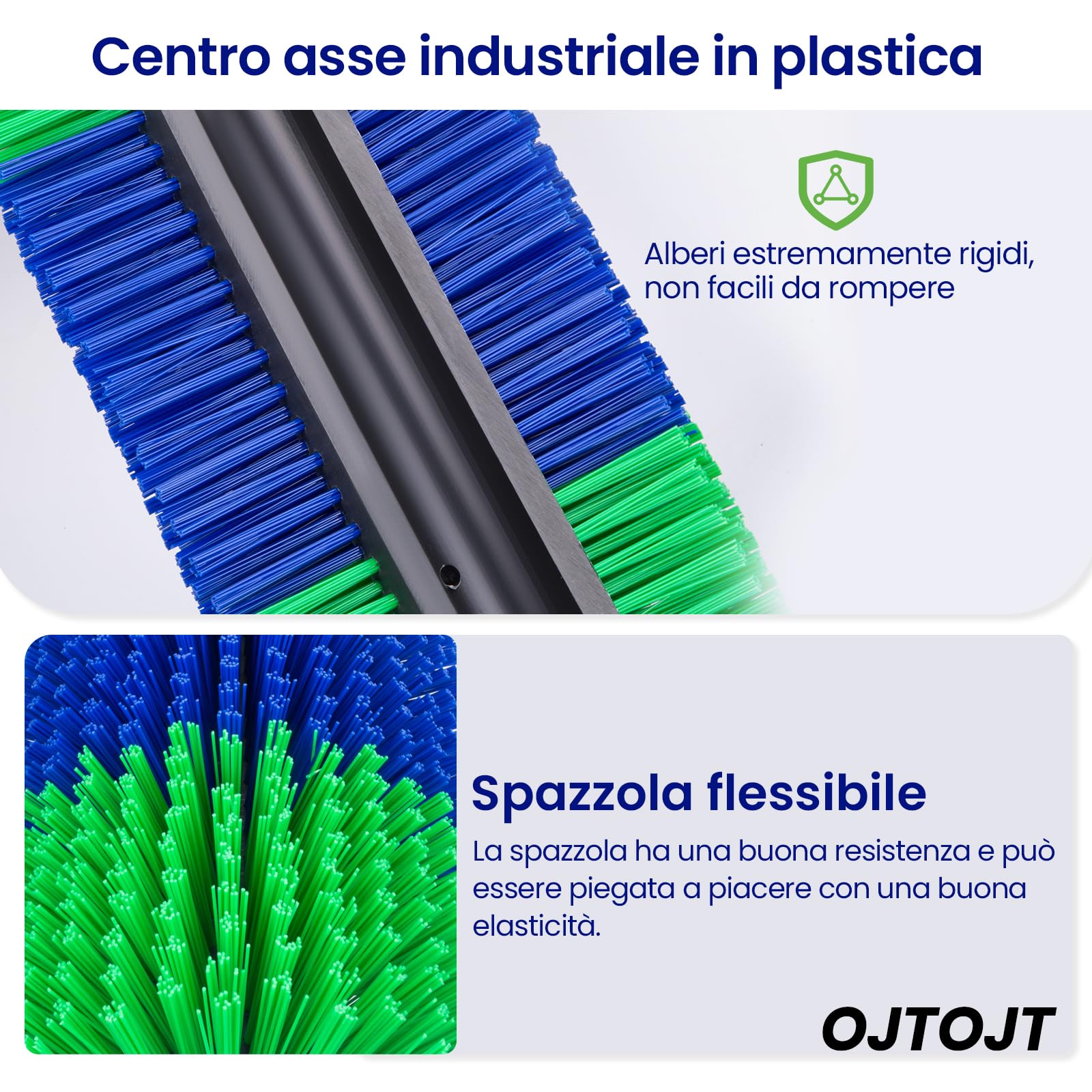Spazzola per Tiragraffi per Bestiame,OJTOJT Spazzola per Cavalli 44X20X10CM Tiragraffi per Mucche Spazzola per Mucca per Alleviare Prurito alla Schiena,per Cavalli,Maiali (44X20X10CM, unità, 2)
