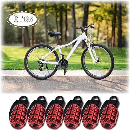 Vista 111 de 4 tapas de vástago de válvula de neumático estilo dado, con anillo de goma O, cubiertas universales de aleación de aluminio a prueba de polvo