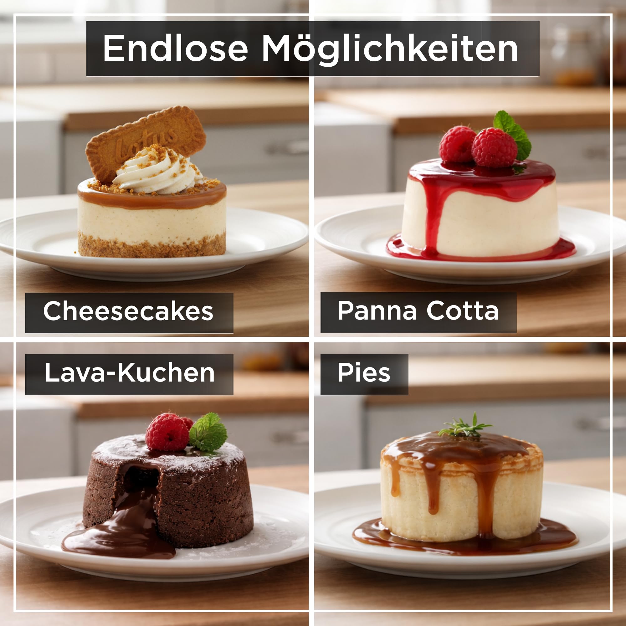 Wrenbury Mini Käsekuchenform 12er mit Losem Boden – Antihaft Karbonstahl Törtchen Formen PFOA-Frei – Kuchenform Ofenfest bis 230°C – für Cheesecake, Muffins & Törtchen