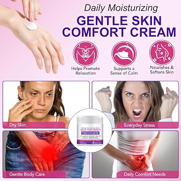 Wild Yam Cream for Hormone Balance, Organic Wild Yam Cream for Balancing Mood and Improving Sleep, Alleviating Menstrual Discomfort for Women, Nourishes All Skin Types, 4.23oz