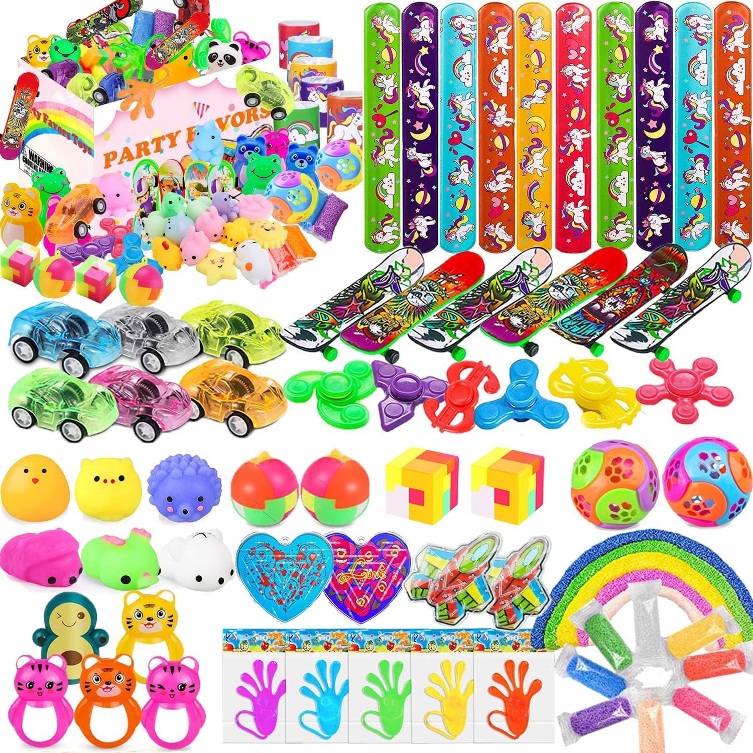 50 Pcs Party Favors for Kids 4-8, Goodie Bag Stuffers, Treasure Box Toys for Classroom, Carnival Prizes, Pinata Stuffers, Goodie Bags Filler, Prize Box toys for Kids Classroom