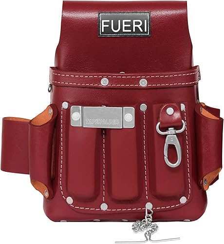 Kit de herramientas profesional de 4 bolsillos para electricista  Cuero de alta calidad de cuero de alta calidad, soporte de herramientas