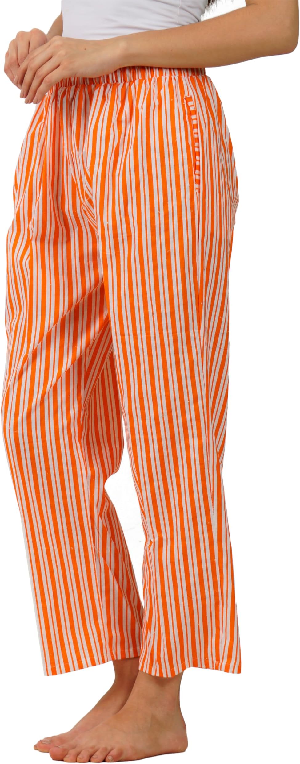 GenericOmney Regular Fit Cotton Floral Printed Fashionable Pyjama/Track Pant Lower Comfort Relaxable Eco-Friendly Free Size for Women