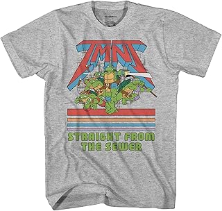 Mens Ninja Turtles Group Shirt - Beebop & Rocksteady Thug Life - TMNT Throwback Classic T-Shirt