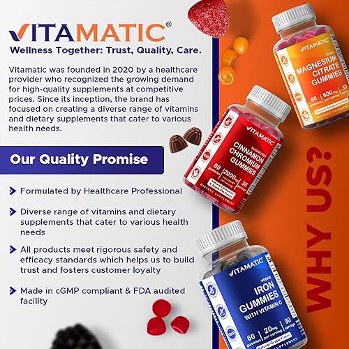 Miniatura 7 de Vitamatic Paquete de 2 Gomitas Veganas de Arándano Rojo con D-Manosa, Probiótico y Vitamina C para la Salud del Tracto Urinario Femenino