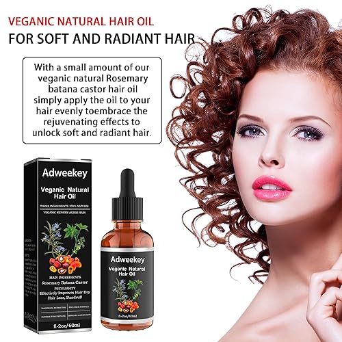 Miniatura 4 de Veganic Aceite orgánico natural de batiana de ricino de romero para cabello saludable, aceite de batana para el crecimiento del cabello, 100%