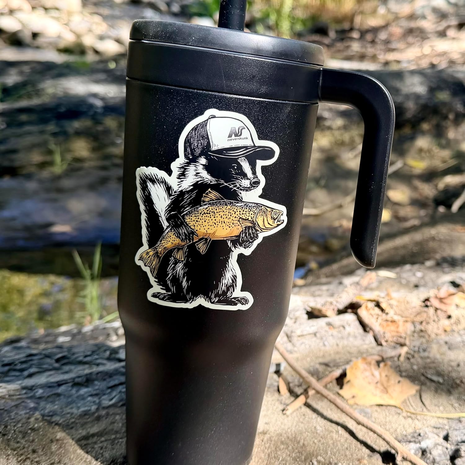 “Stanky” Skunk Brown Trout 3 Pack Die Cut Sticker – 3.5”x 4” Premium Vinyl Decal, Waterproof, UV-Resistant Fishing Sticker for Anglers, Tackle Boxes, Coolers, and Trucks - Image 3