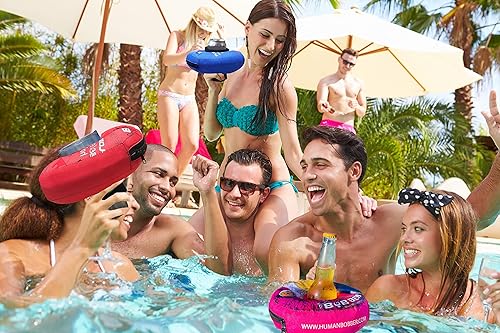 Miniatura 6 de Soporte inflable flotante para bebidas para piscina, flotadores de barra para bebidas para adultos para sostener latas de cerveza, taza o botella de
