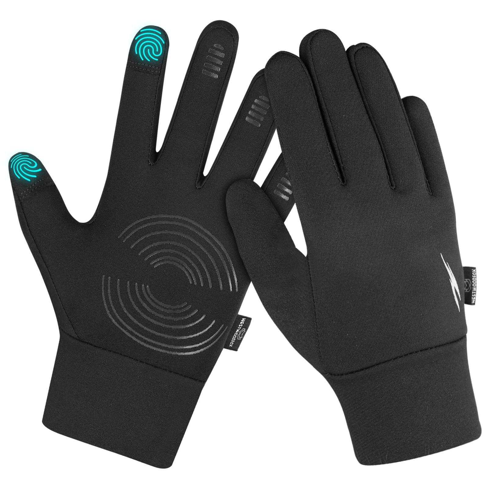 WESTWOOD FOXKids Winter Gloves Anti Slip Thermal Gloves Touch Screen fleece Breathable Childrens Gloves Windproof Boys Girls Cycling Gloves For Running Riding Walking Football Sports