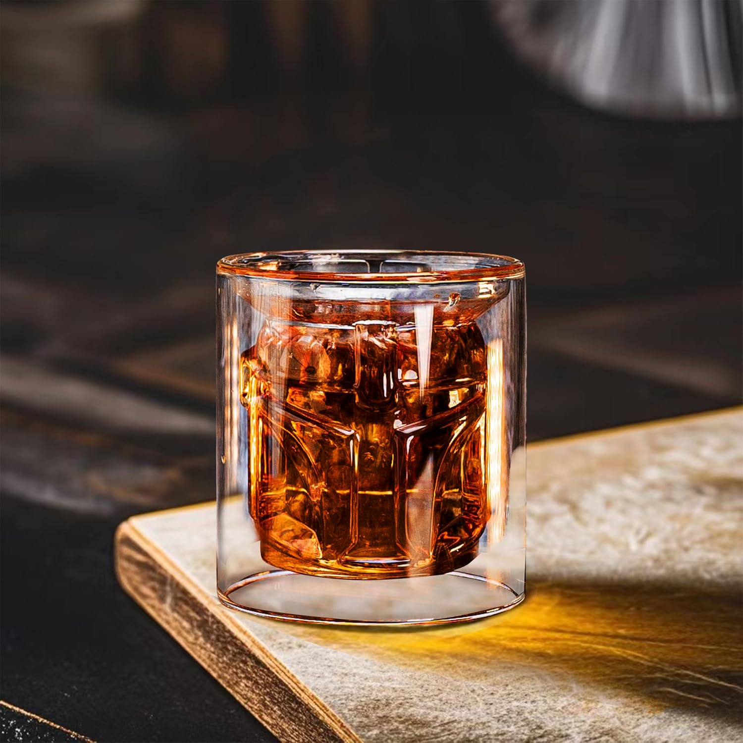 200ML Helmet Shaped Space Whiskey Glasses, Creative Whisky Sobriety Glasses for Liquor, Wine, Scotch, Bourbon, Vodka, Valentine's Day Gifts for Men