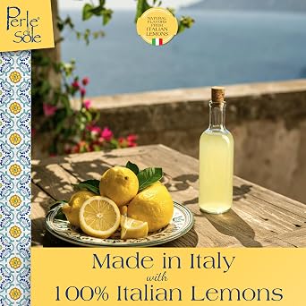 Limoncello Flavored Soft Nougat & Dark Chocolate - Perle di Sole