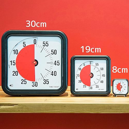 Miniatura 3 de Temporizador 3 60minutos temporizador analógico visual con base y alerta opcional 12 pulgadas Negro
