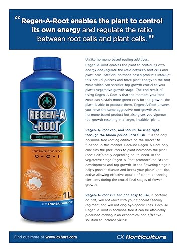 Miniatura 4 de CX Horticulture Regen-A-Root - Estimulador de raíces sin hormonas para plantas Promueve el crecimiento explosivo de raíces en etapas vegetativas