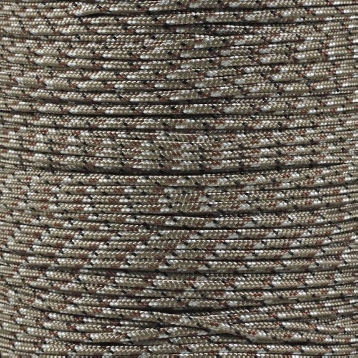 PARACORD PLANET 10, 25, 50, and 100 Foot Hanks of 425 Paracord (3mm), Made of 100% Nylon for Tactical Crafting, Survival