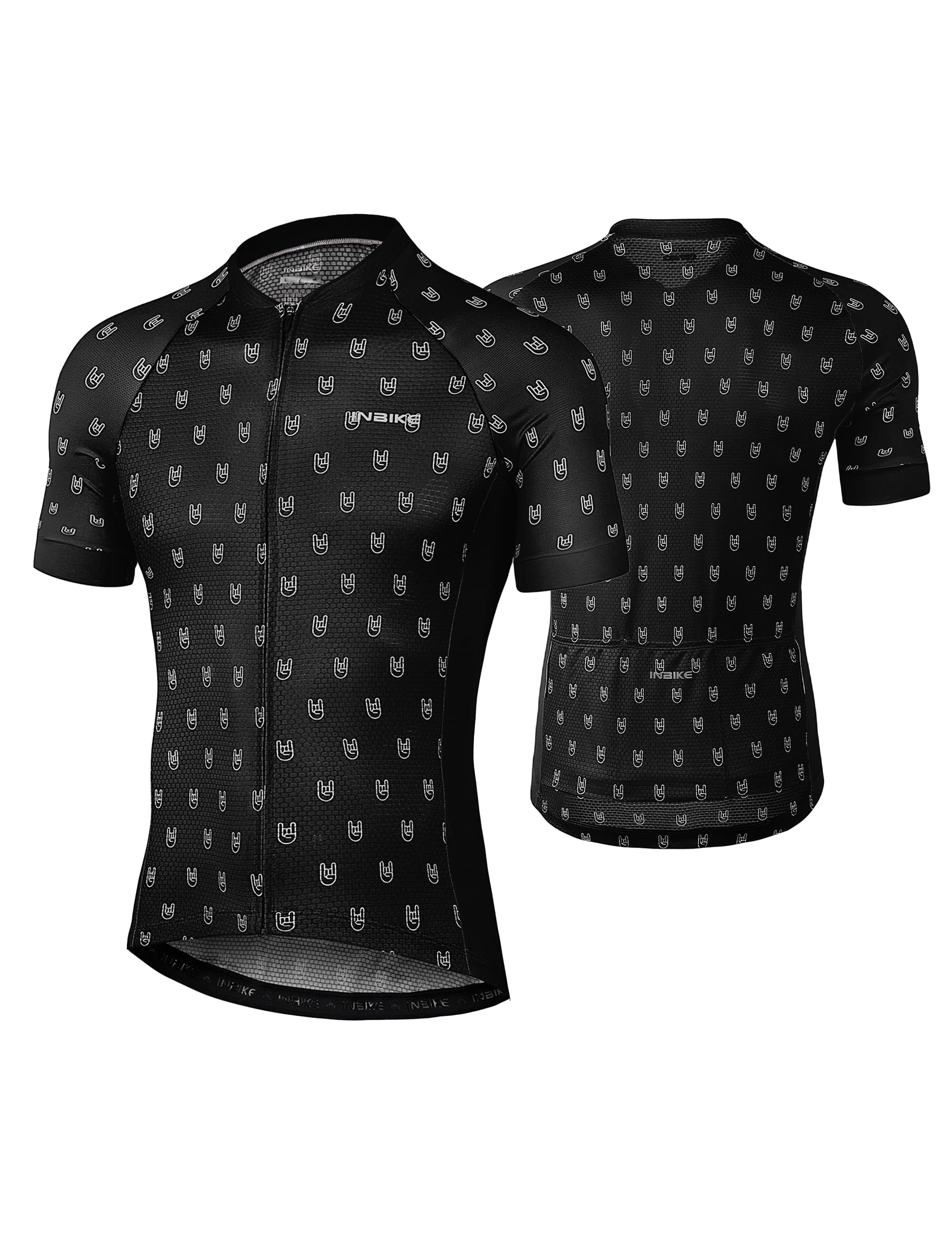 INBIKE Maillot VTT Cyclisme Homme Tenue Cycliste Respirant Manche Courte Séchage Rapide T-Shirt Velo de Route