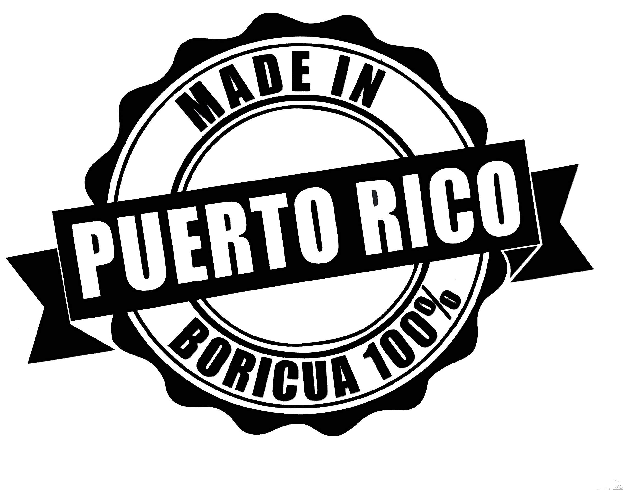 Puerto Rico Mappa Bandiera Adesivo/Vinile Impermeabile