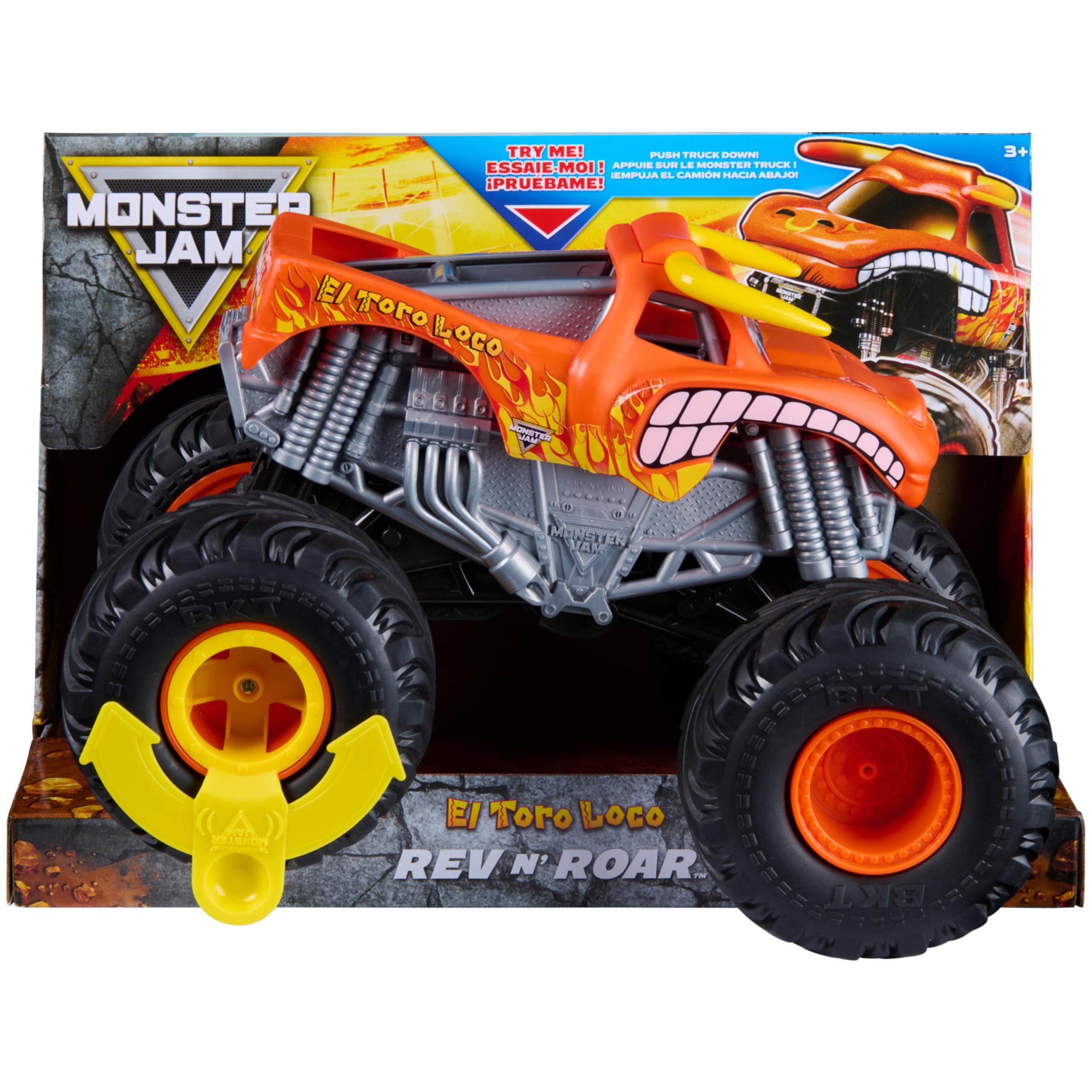 Monster Jam, Official El Toro Loco Rev 'N Roar 1:15 Scale Monster