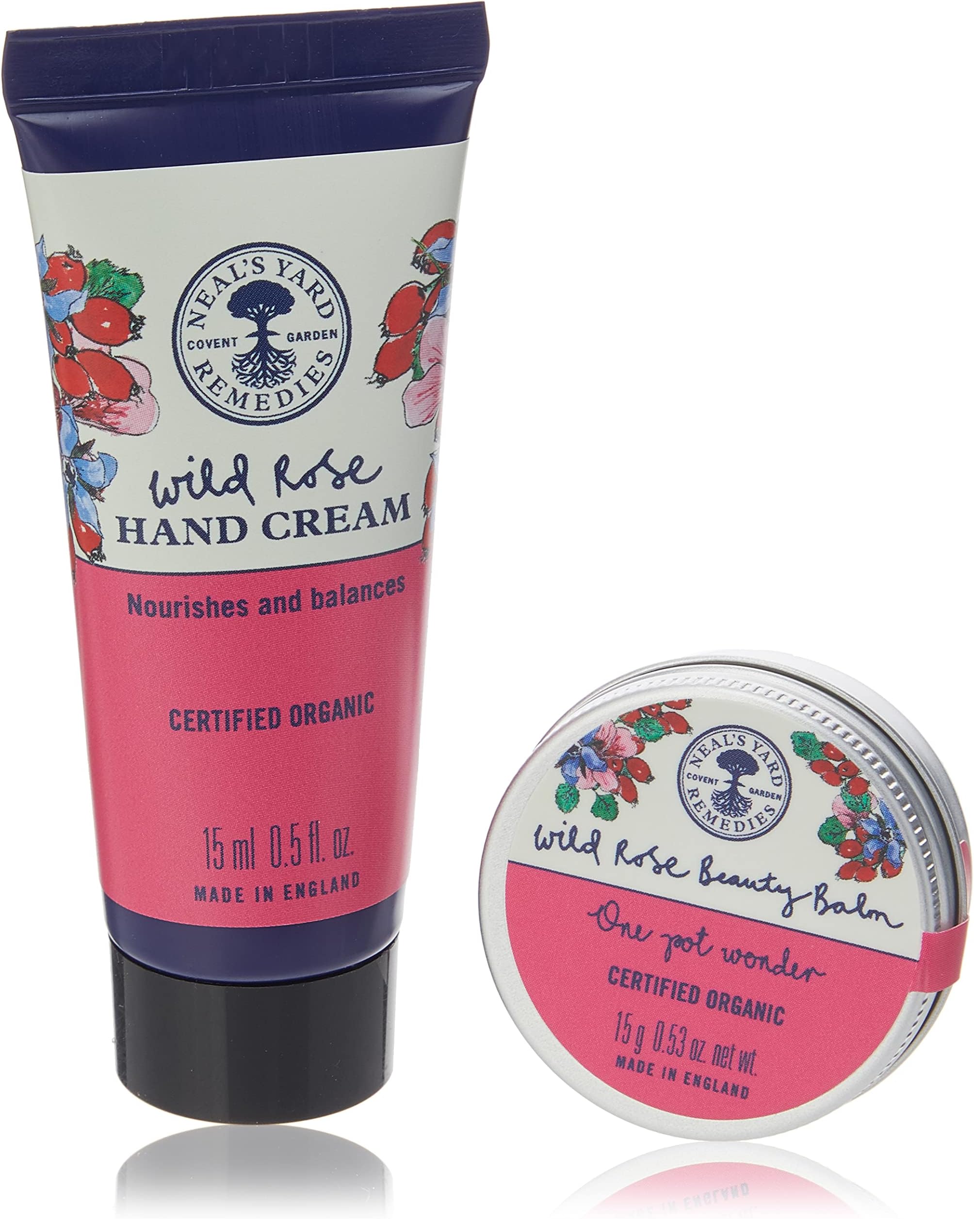 Neal's Yard Remedies Radiance Wild Rose Duo | Nourish Skin on the Go | Travel Size