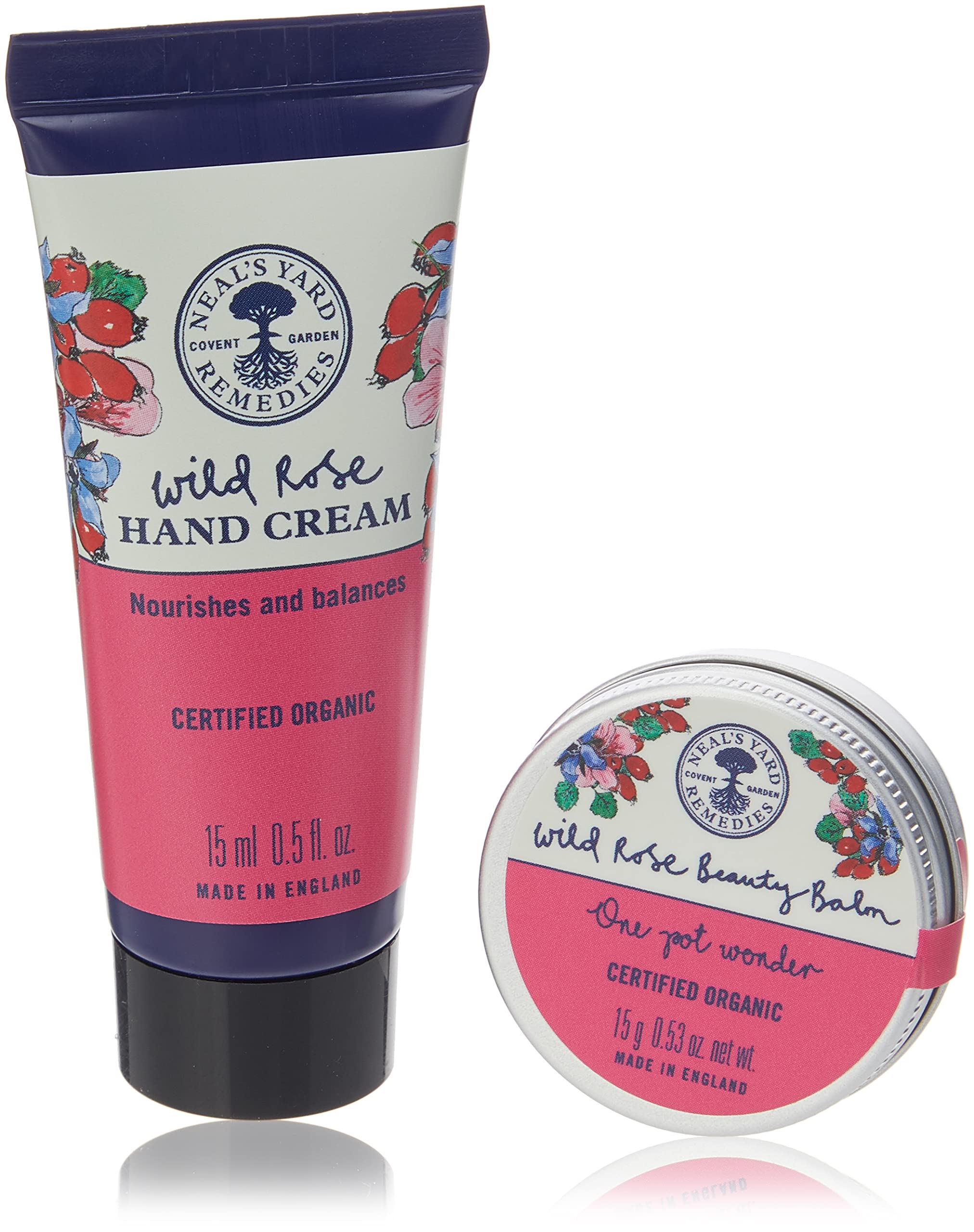 Neal's Yard Remedies Radiance Wild Rose Duo | Nourish Skin on the Go | Travel Size