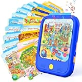 Kids Learning Tablet Bilingual, Montessori Educational Learning Toys for Toddlers 3-5 Year Olds, with 2000+ Words and Games, Autism Sensory Speech Therapy Toys, 3 4 5 6 Year Old Boy Girl Birthday Gift