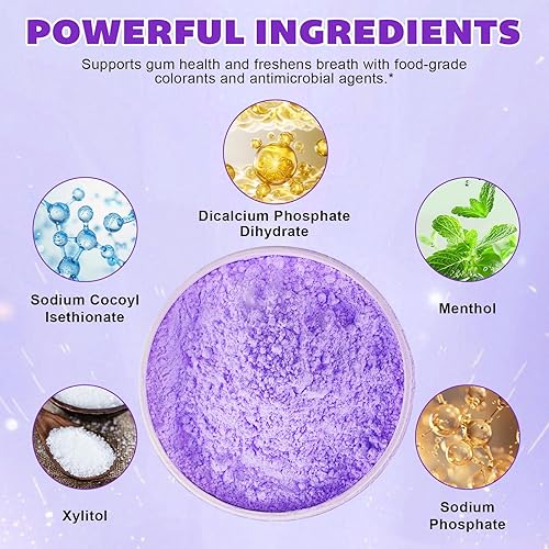 Miniatura 8 de Polvo blanqueador de dientes  Polvo blanqueador de dientes de nieve con fórmula Pap+, sin peróxido, sin sensibilidad y seguro para el esmalte,