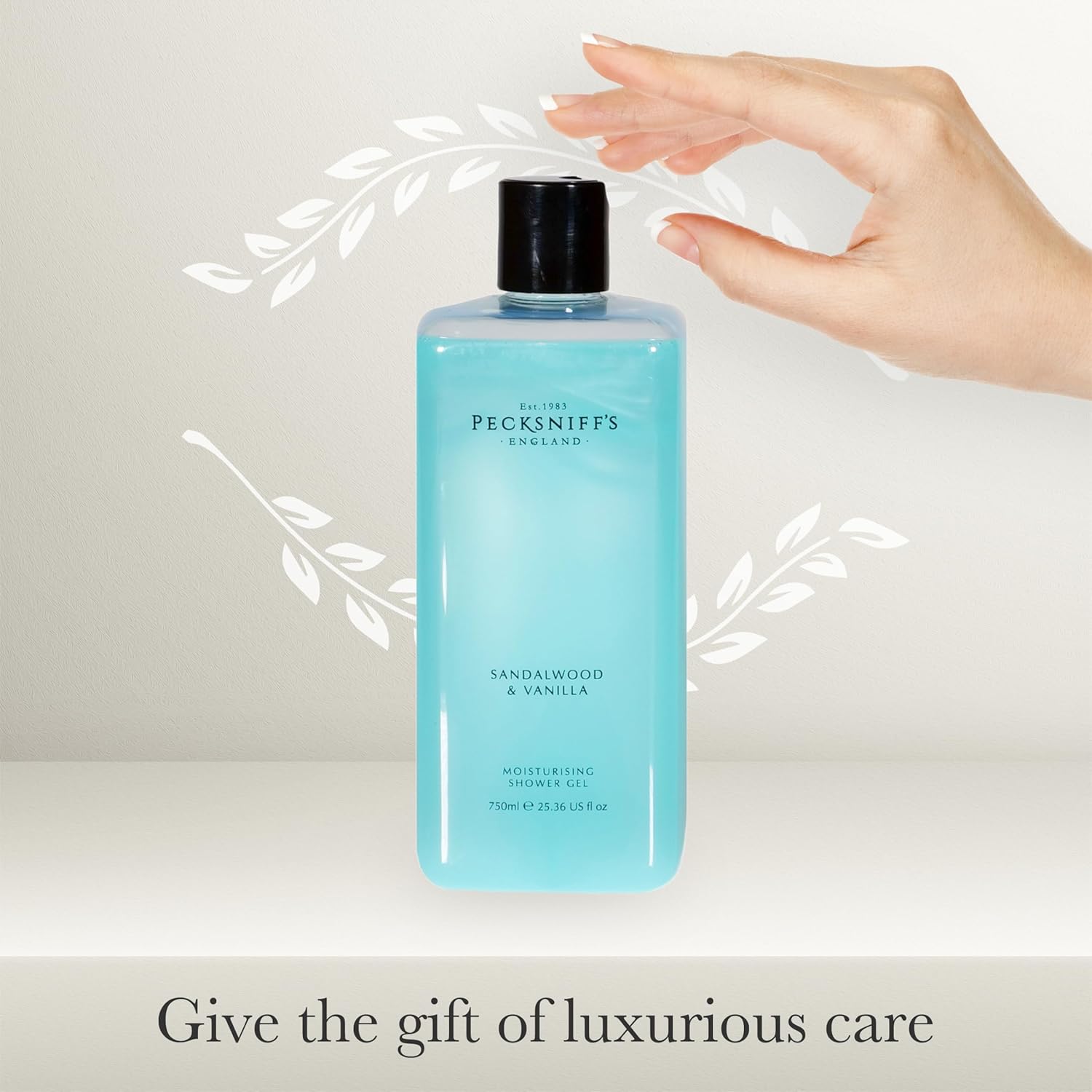 Pecksniff's Sandalwood & Vanilla Moisturizing Shower Gel | 750ml / 25.36 Fl Oz