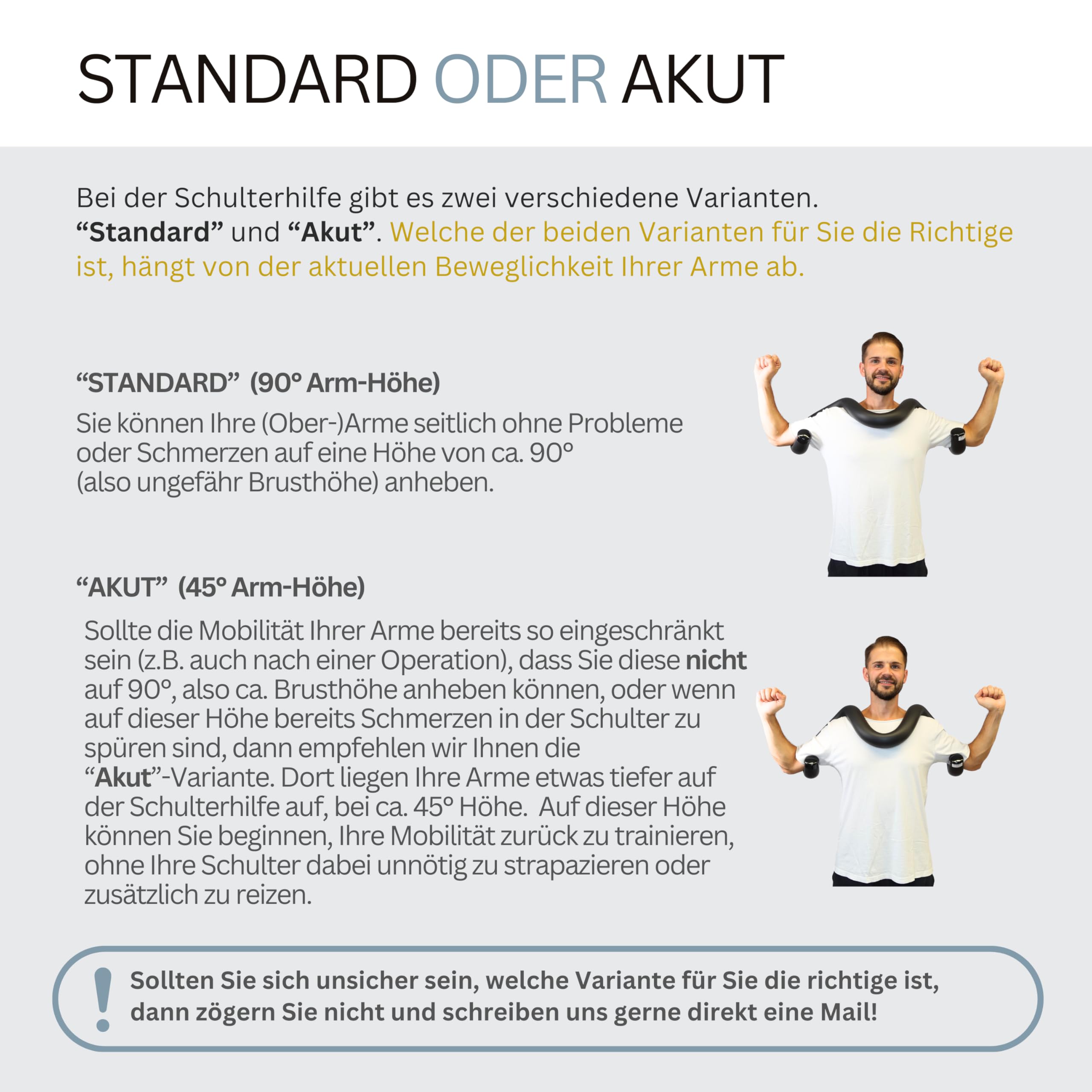 Schulterhilfe® Optima Comfort-Set Schultertrainer gegen Schulterschmerzen & zur Haltungskorrektur – Alternative zu Bandage & Rücken Geradehalter