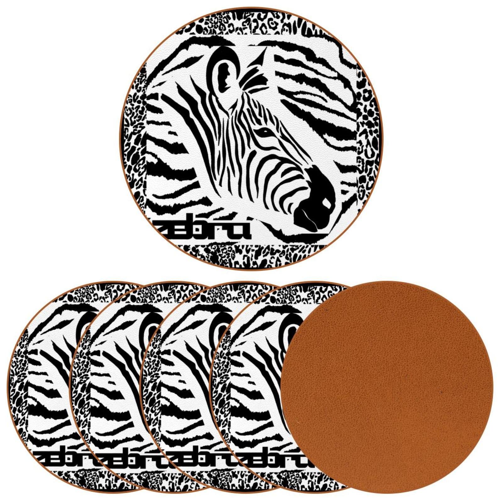 Lot de 6 sous-verres pour verres à vin, tasses et tasses, réutilisables au bureau, cuisine, bar, 10,9 cm
