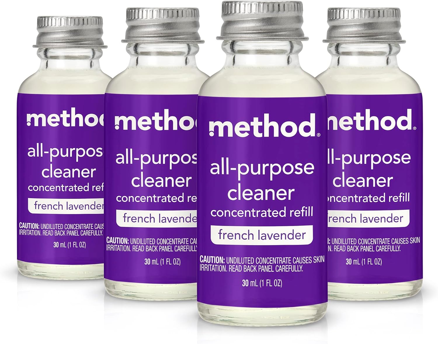 Method All-Purpose Cleaner Concentrates Refills, French Lavender, 4 Recyclable 1 fl oz Refills