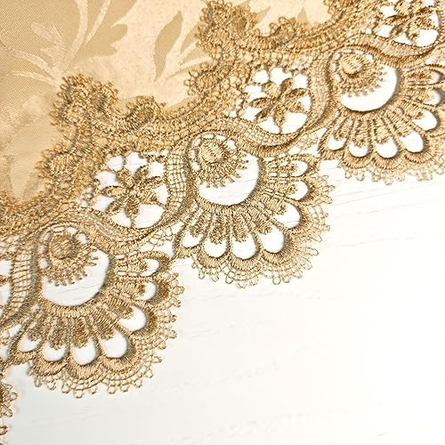 Miniatura 2 de Mantel de café para sala de estar, mantel de encaje bordado para sala de estar, mantel de encaje para el hogar, comedor, mesa de café, decoración de