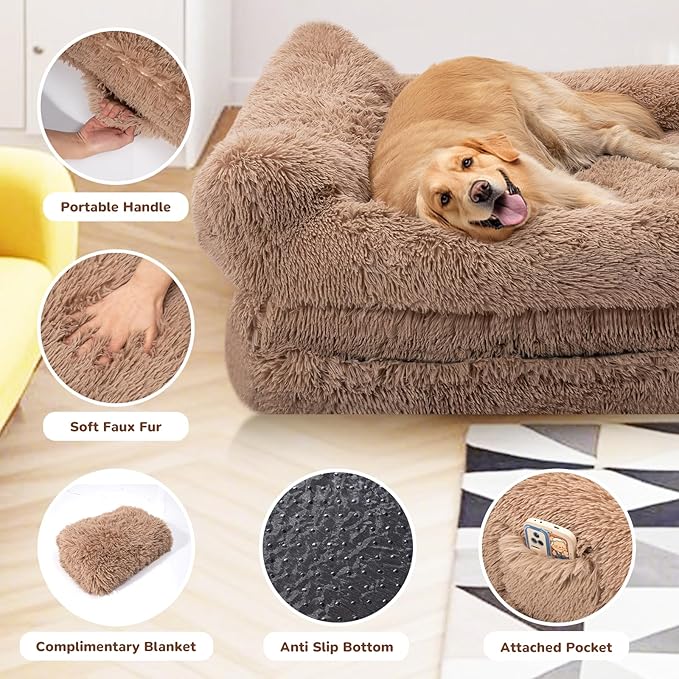 Cama para Perro Grande 183x112x25 cm con Espuma Viscoelástica miniatura 3