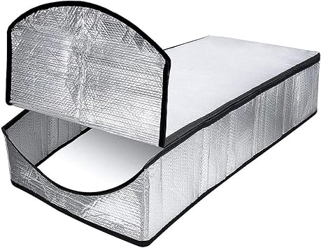 Kisbeibi Attic Stairs Insulation Cover for Pull Down Stairway, Attic Door Insulation Cover Fireproof Waterproof Attic Stairs Door Ladder Insulator with Easy Zipper 25'' x 54'' x 11''