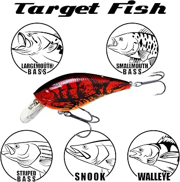 LUCKY CRAFT Fat CB BDS Magic 2.2, Fishing Bait, Crankbait