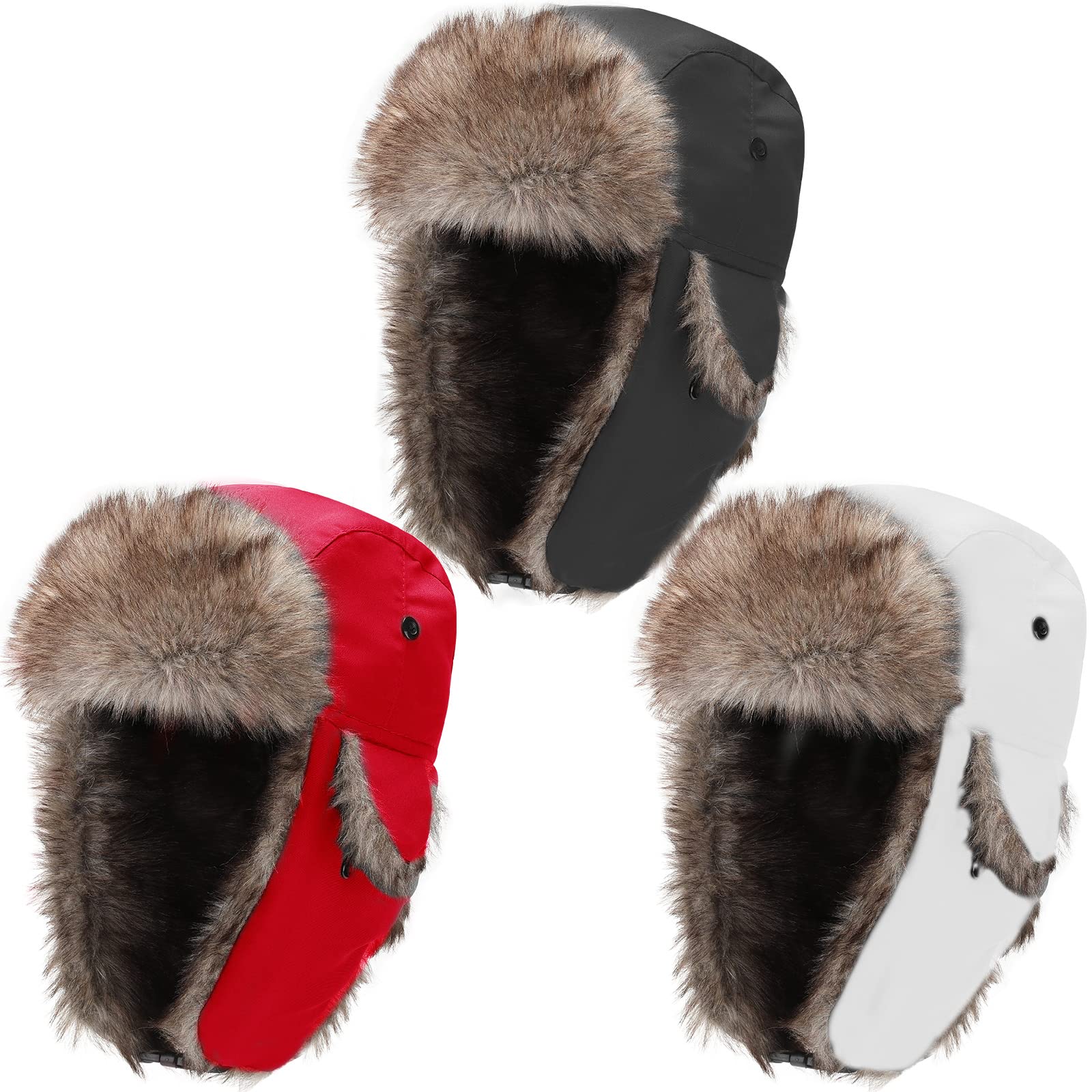 CHOK.LIDS Trappeur d'hiver imperméable Unisex de qualité supérieure Ushanka avec Rabat Oreille