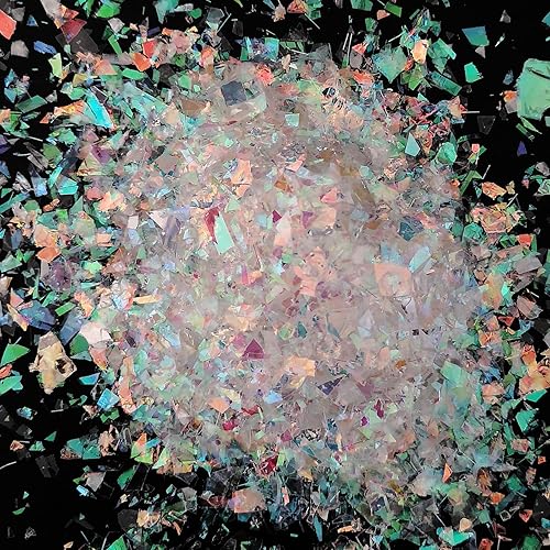 Miniatura 7 de AddFavor Kit de lentejuelas holográficas con purpurina de uñas de 8 colores brillantes hexagonales, polvo fino, estrella, mezcla de copos gruesos