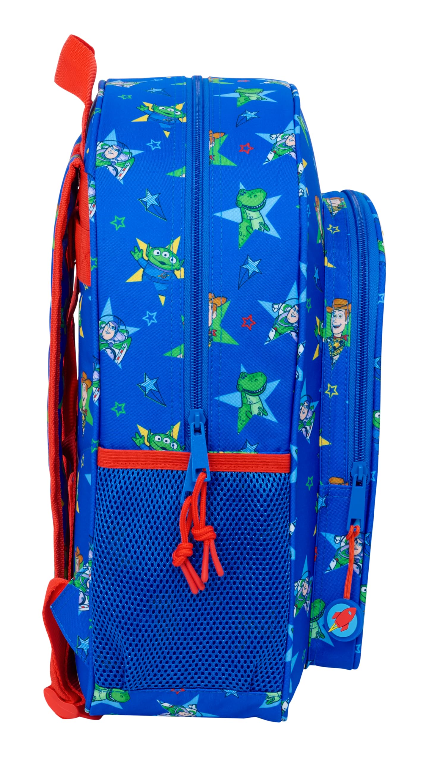 TOY STORY GOOD VIBES - Mochila Escolar Niño, Mochila Infantil, Adaptable a Carro, Ideal para Niños en Edad Escolar, Cómoda y Versátil, Calidad y Resistencia, 32x12x38 cm