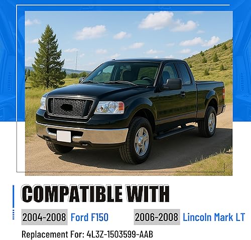 Miniatura 10 de A Pillar - Manija interior del conductor izquierda compatible con Ford F150 F-150 2004-2008 Reemplazo para 4L3Z-1503598-AAC (bronceado)