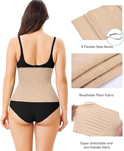 Miniatura 5 de LODAY Cinturón de recuperación posparto 2 en 1, las envolturas corporales funcionan para tensar la piel suelta