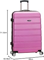 Vista 88 de Rockland Melbourne - Maleta de viaje, rígida y expansible, con ruedas giratorias, Champán