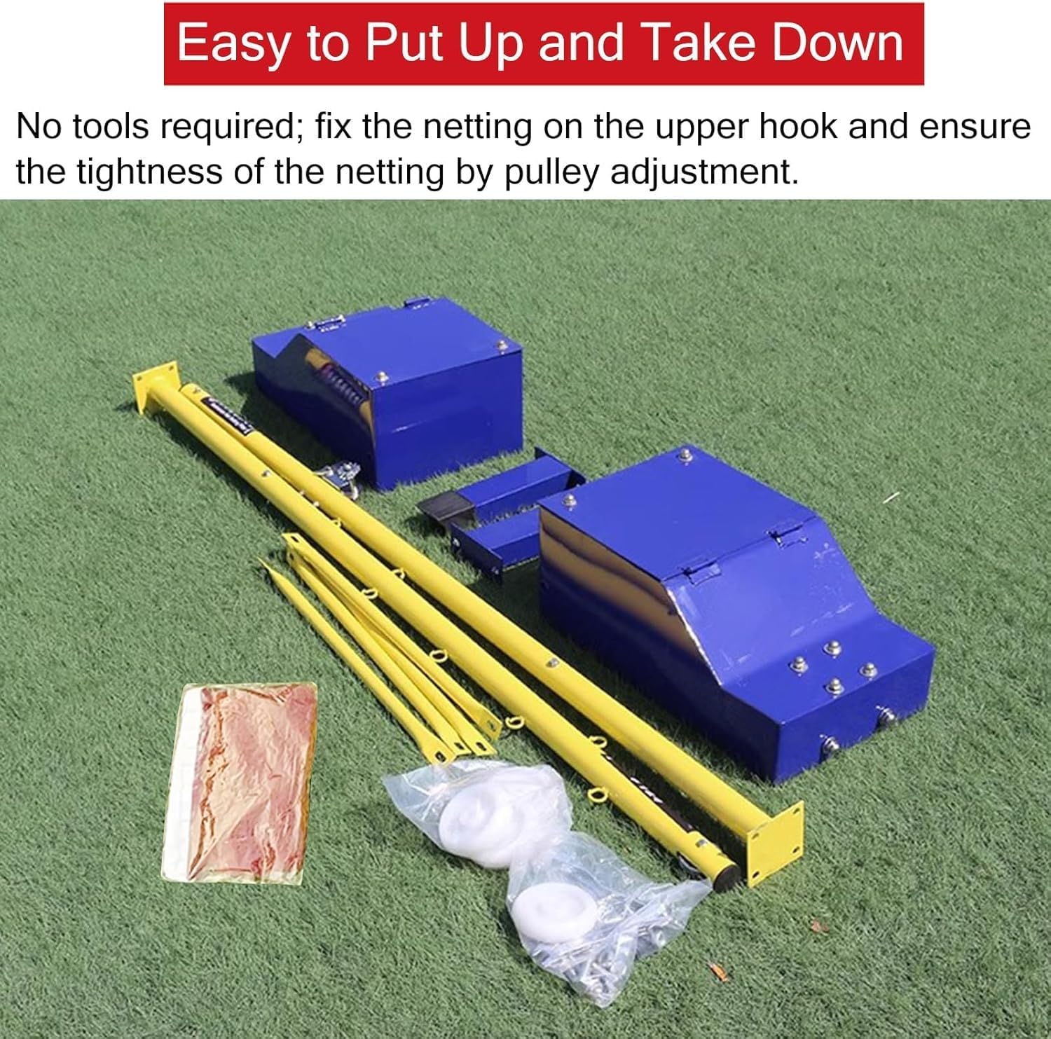 Freestanding Badminton Combo Set, Tennis Net for Driveway on Wheels, for Backyards, Beach & Family Outdoor Games with 20ft Nylon Nets for Kids Adults