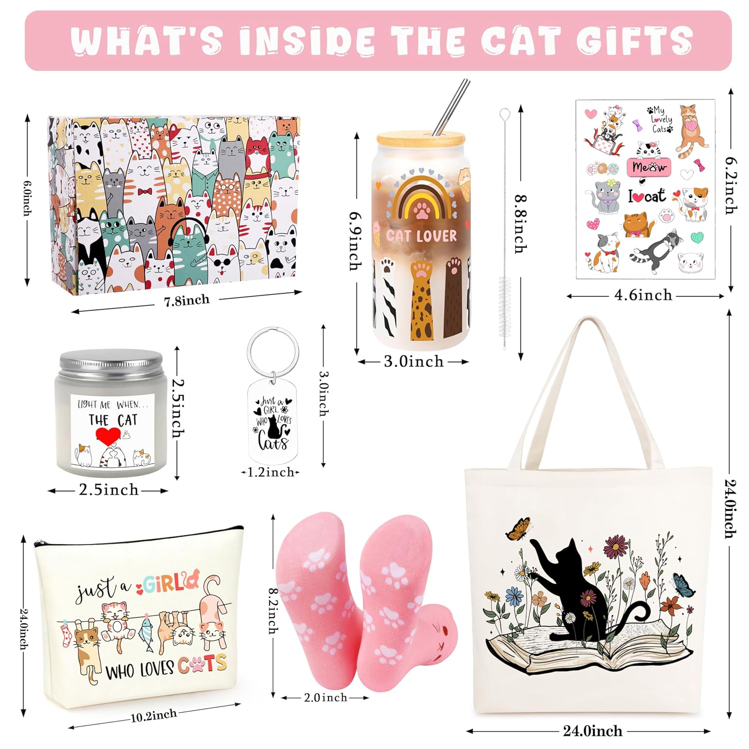 Cat Gifts for Women, Cat Lover Gifts for Women, Christmas Gift for Cats Lovers, Cats Themed Gift - Image 2