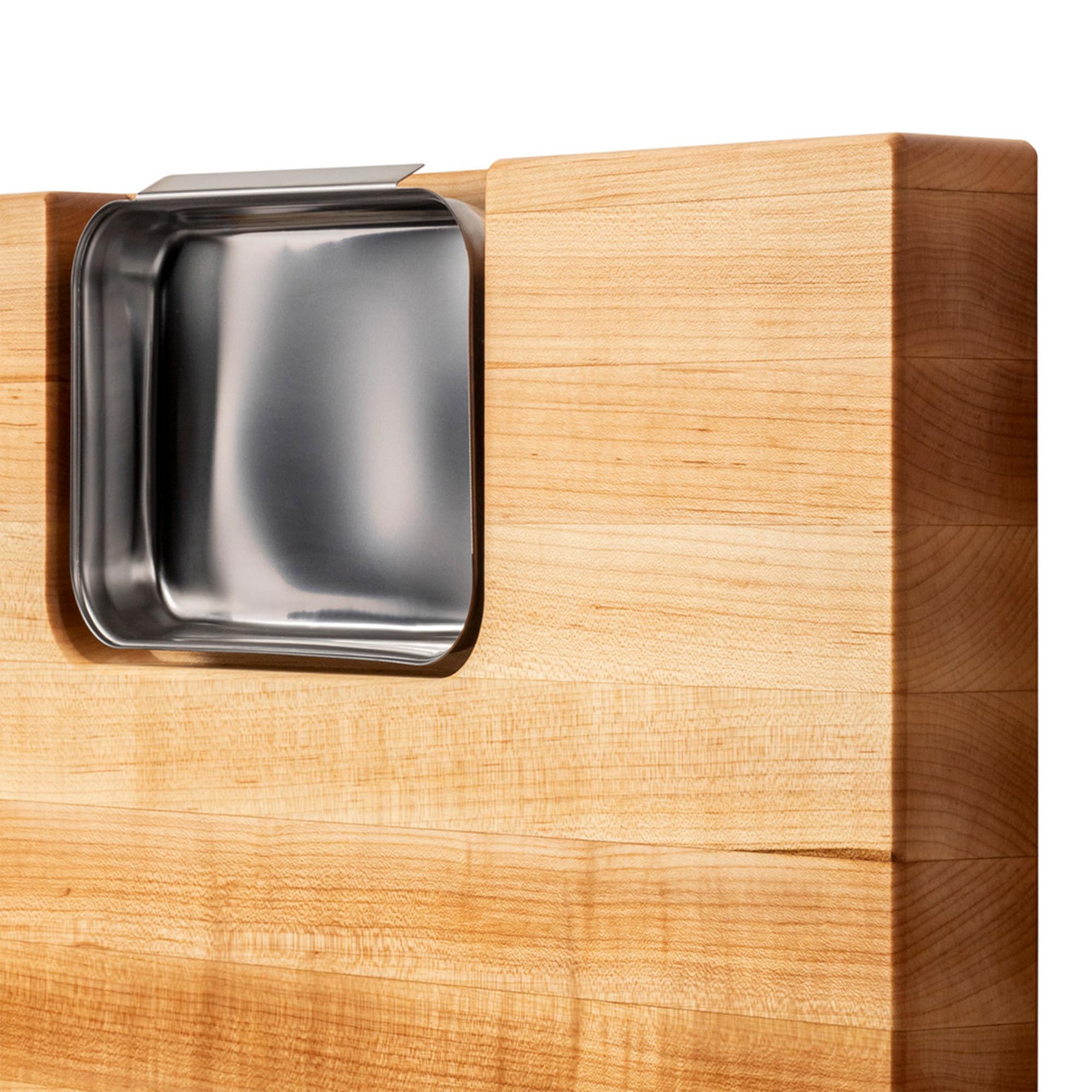 Boos Block Planche à Découper avec Égouttoir - 38,1 x 35,6 x 5,7 cm | Planche Erable d'Amérique Du Nord - Billot De Cuisine - Planche a Decouper Professionnelle