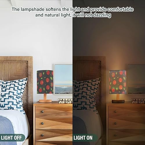 Miniatura 5 de Night Light Bedroom Table Lamp Small Tomatoes Spices Table Lamp for Girls Library