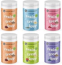 Barker and Barker Grain Free Dog Training Treats Multi Pack - 6 Pots of Medium Treats 480g | Low Calorie, High in Protein & B Vitamins | No Artificials - 100% Human-Grade for Small & Medium Dogs